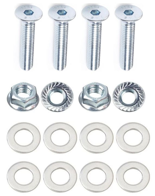 Kit: 4x Screws M8x55 + 4x Lock Nuts M8 with Serrated Flange + 8x Spring Washers Ø8.4/16x1.6
