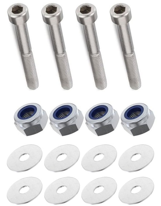 Kit: 4x Screws M8x45 + 4x Lock Nuts M8 + 8x Washers Ø8.4/40x2