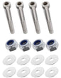 Kit: 4x Screws M8x45 + 4x Lock Nuts M8 + 8x Washers Ø8.4/40x2