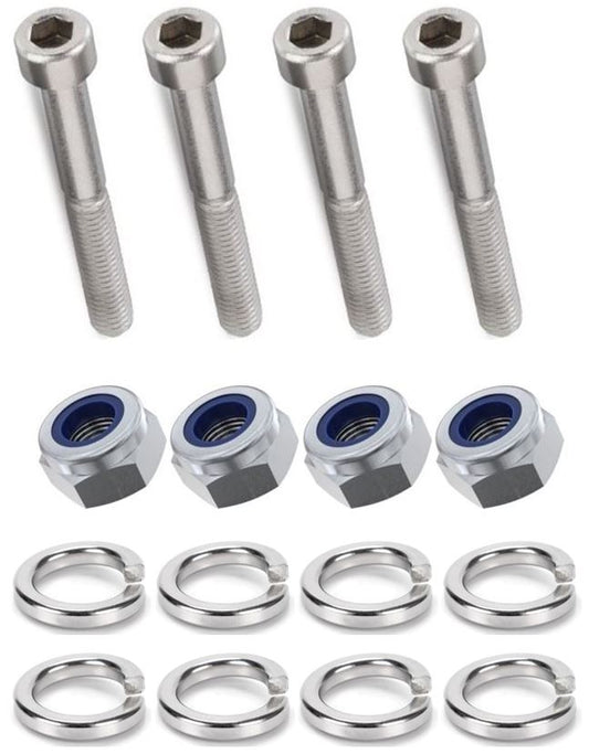 Kit: 4x Screws M8x45 + 4x Lock Nuts M8 + 8x Spring Washers Ø8.1/16x2