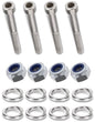 Kit: 4x Screws M8x45 + 4x Lock Nuts M8 + 8x Spring Washers Ø8.1/16x2
