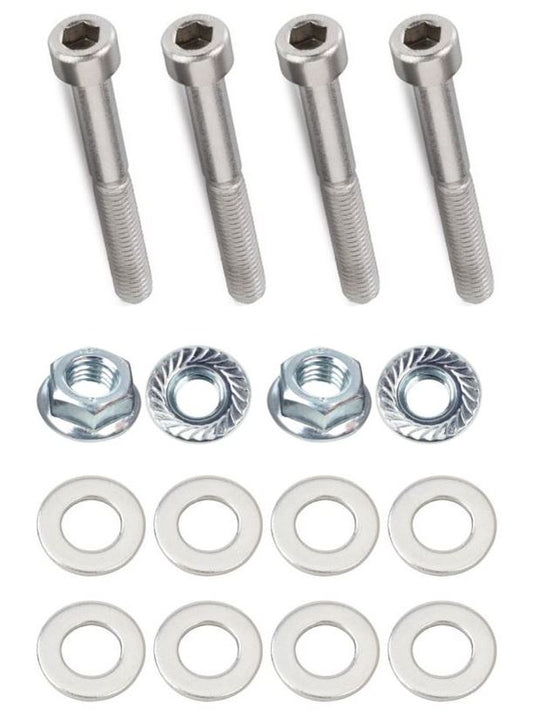 Kit: 4x Screws M8x45 + 4x Lock Nuts M8 with Serrated Flange + 8x Spring Washers Ø8.4/16x1.6
