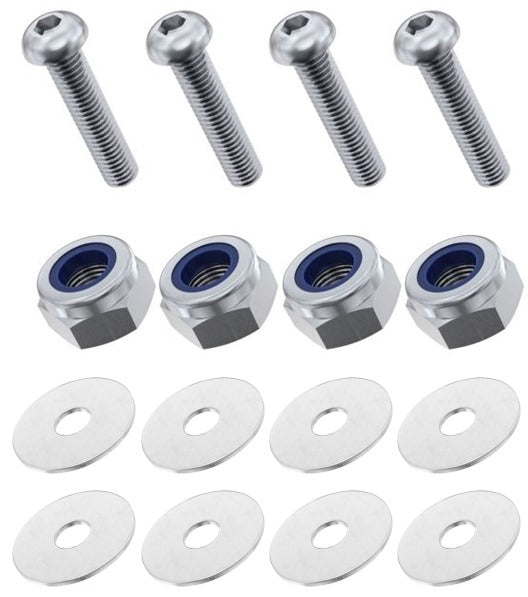 Kit: 4x Screws M8x40 + 4x Lock Nuts M8 + 8x Washers Ø8.4/40x2