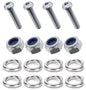 Kit: 4x Screws M8x40 + 4x Lock Nuts M8 + 8x Spring Washers Ø8.1/16x2