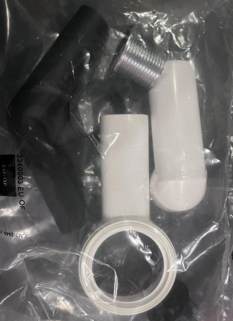 Replacement overflow kit 10044930 for the LILLVIKEN water trap. Fits most IKEA kitchen sinks to prevent water from overflowing.