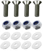 Kit: 4x Screws M8x16 + 4x Lock Nuts M8 + 8x Washers Ø8.4/40x2