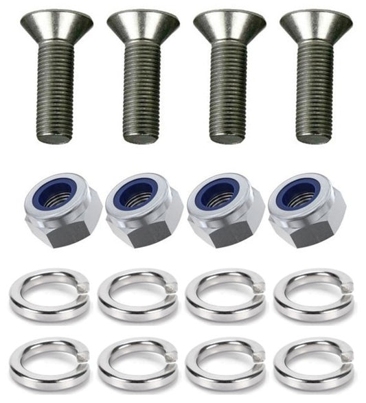 Kit: 4x Screws M8x16 + 4x Lock Nuts M8 + 8x Spring Washers Ø8.1/16x2