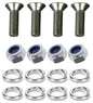 Kit: 4x Screws M8x16 + 4x Lock Nuts M8 + 8x Spring Washers Ø8.1/16x2