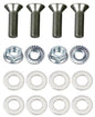 Kit: 4x Screws M8x16 + 4x Lock Nuts M8 with Serrated Flange + 8x Spring Washers Ø8.4/16x1.6
