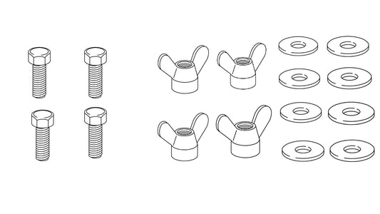 4x 100467 - 4x 106718 - 8x 114579 - SCREW Washer Nut Wing IKEA