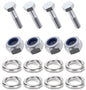 Kit: 4x Screws M8x40 + 4x Lock Nuts M8 + 8x Spring Washers Ø8.1/16x2