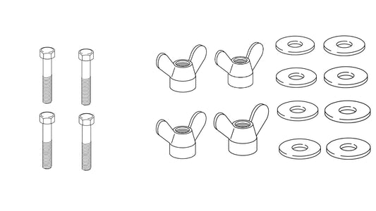 4x 100469 - 4x 106718 - 8x 114579 -  SCREW Nut Wing Washer IKEA