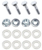 Kit: 4x Screws M8x40 + 4x Lock Nuts M8 with Serrated Flange + 8x Spring Washers Ø8.4/16x1.6