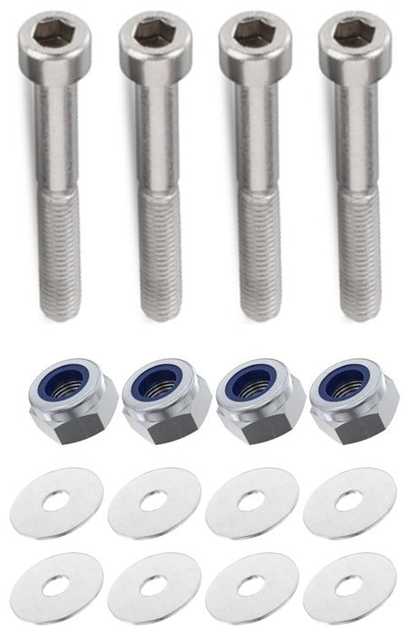 Kit: 4x Screws M8x70 + 4x Lock Nuts M8 + 8x Washers Ø8.4/40x2