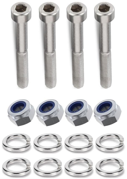 Kit: 4x Screws M8x70 + 4x Lock Nuts M8 + 8x Spring Washers Ø8.1/16x2