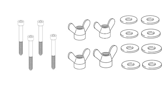 4x 10047018 - 4x 106718 - 8x 114579 -  SCREW Nut Wing Washer IKEA