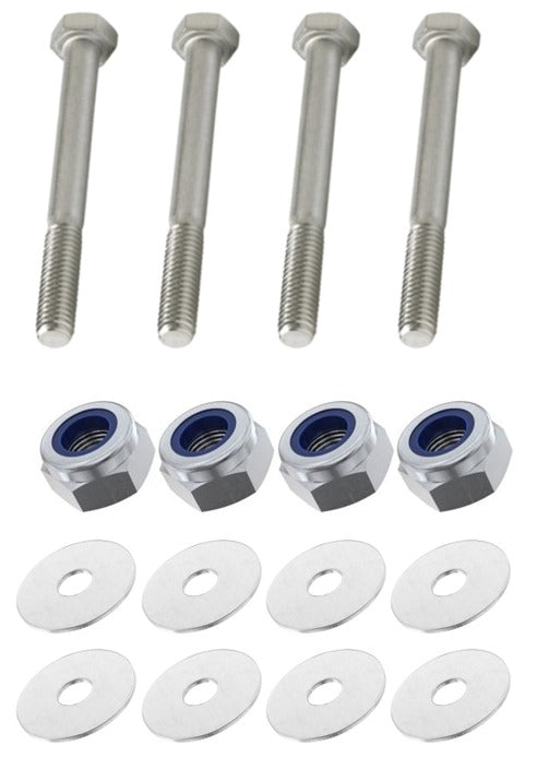 Kit: 4x Screws M8x50 + 4x Lock Nuts M8 + 8x Washers Ø8.4/40x2