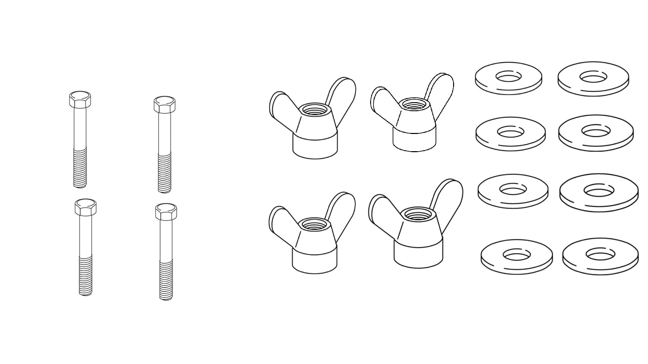 4x 100471 - 4x 106718 - 8x 114579 -  SCREW Nut Wing Washer IKEA
