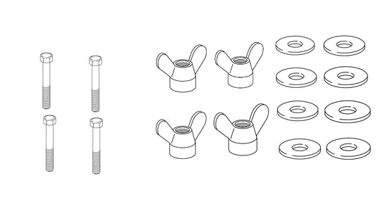 4x 100471 - 4x 106718 - 8x 114579 -  SCREW Nut Wing Washer IKEA