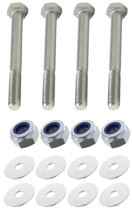 Kit: 4x Screws M8x70 + 4x Lock Nuts M8 + 8x Washers Ø8.4/40x2
