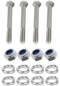 Kit: 4x Screws M8x70 + 4x Lock Nuts M8 + 8x Spring Washers Ø8.1/16x2