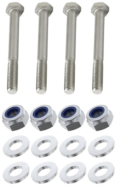 Kit: 4x Screws M8x70 + 4x Lock Nuts M8 + 8x Washers Ø8.4/22x1.5