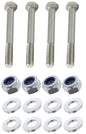 Kit: 4x Screws M8x70 + 4x Lock Nuts M8 + 8x Washers Ø8.4/22x1.5