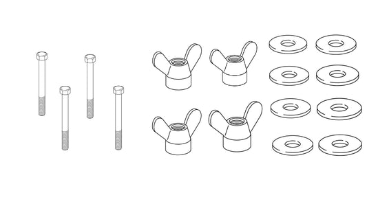 4x 100473 - 4x 106718 - 8x 114579 -  SCREW Nut Wing Washer IKEA