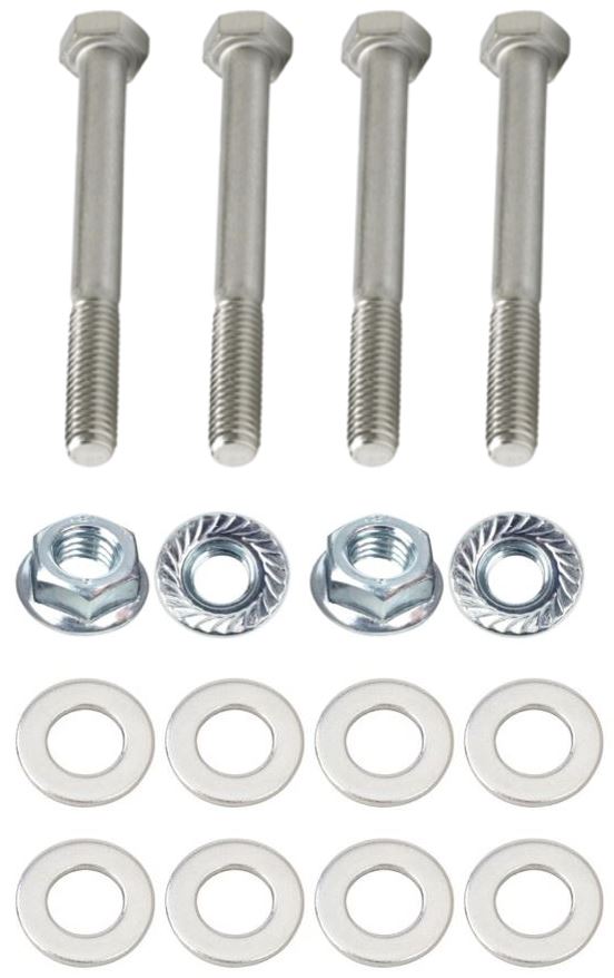 Kit: 4x Screws M8x70 + 4x Lock Nuts M8 with Serrated Flange + 8x Spring Washers Ø8.4/16x1.6