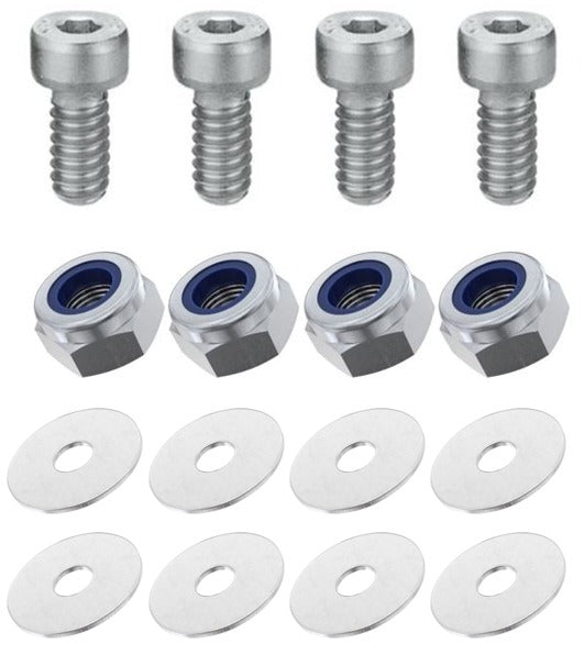 Kit: 4x Screws M8x16 + 4x Lock Nuts M8 + 8x Washers Ø8.4/40x2