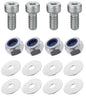 Kit: 4x Screws M8x16 + 4x Lock Nuts M8 + 8x Washers Ø8.4/40x2