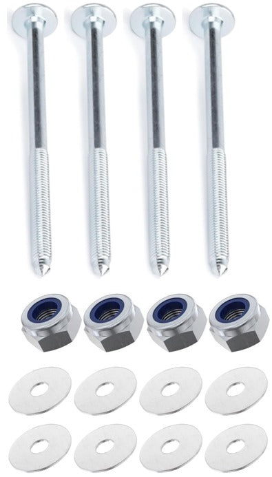 Kit: 4x Screws M8x100 + 4x Lock Nuts M8 + 8x Washers Ø8.4/40x2