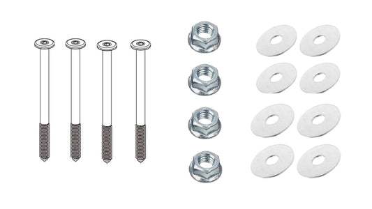 4x 10055889 - 4x 114254 - 8x 10082200 - SCREWS NUT WASHER IKEA