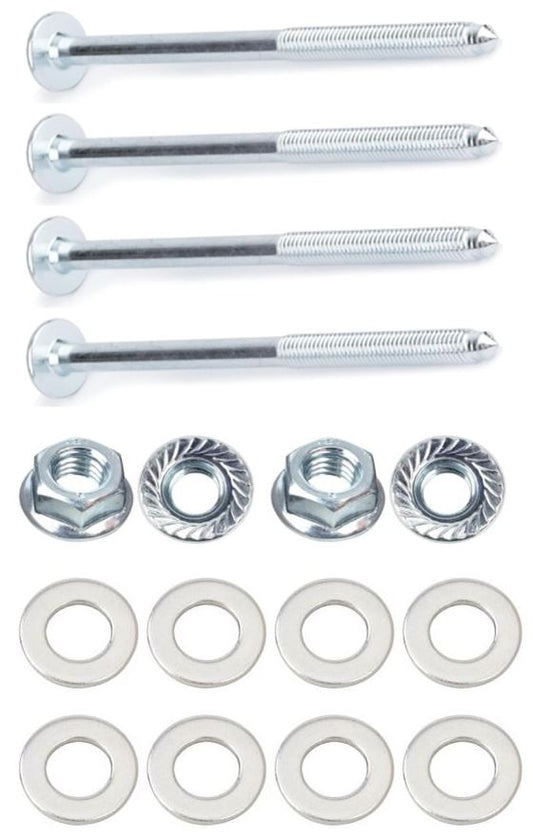 Kit: 4x Screws M8x100 + 4x Lock Nuts M8 with Serrated Flange + 8x Spring Washers Ø8.4/16x1.6