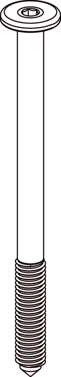 6x Hex Screw Set – HEX4, Zinc-Nickel (Grey), ST4.8, With Point, Spec Head 16, Service C