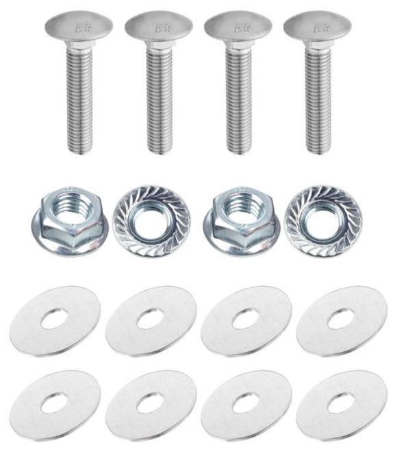 4x Screws M8x38 + 4x Nuts + 8x Washers - Vis Viti Tornillos Schrauben Parafusos
