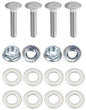 Kit: 4x Screws M8x38 + 4x Lock Nuts M8 with Serrated Flange + 8x Spring Washers Ø8.4/16x1.6