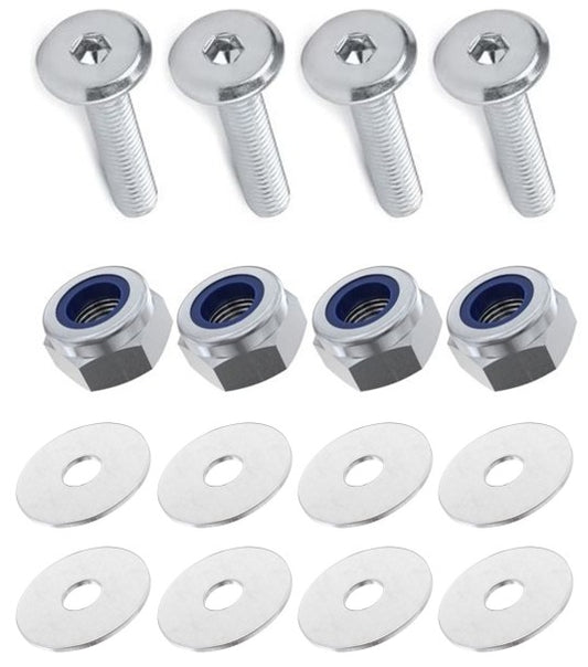 Kit: 4x Screws M8x45 + 4x Lock Nuts M8 + 8x Washers Ø8.4/40x2
