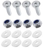 Kit: 4x Screws M8x45 + 4x Lock Nuts M8 + 8x Washers Ø8.4/40x2