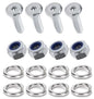 Kit: 4x Screws M8x45 + 4x Lock Nuts M8 + 8x Spring Washers Ø8.1/16x2