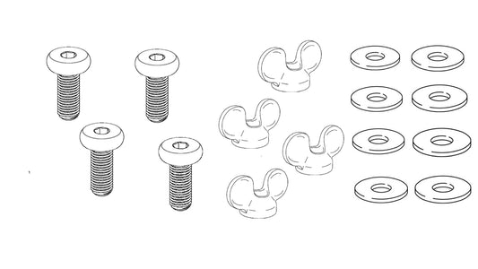 4x 10073702 - 4x 158457 - 8x 114579 - SCREW NUT WING  Washer IKEA