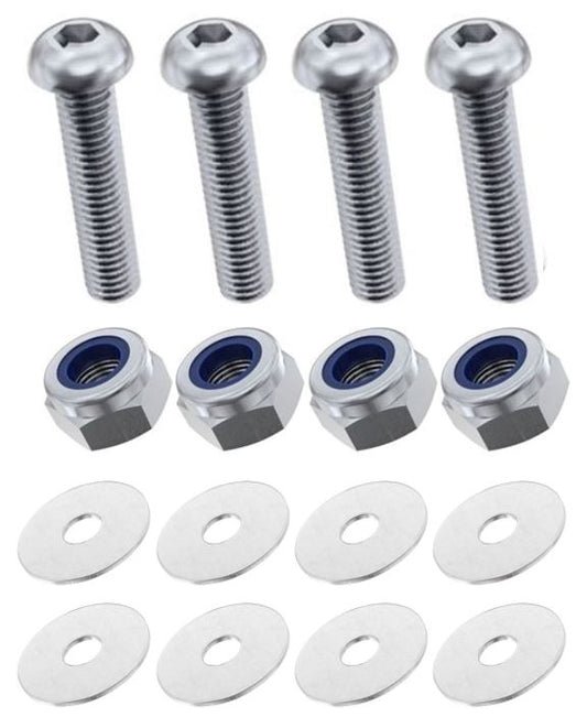 Kit: 4x Screws M8x65 + 4x Lock Nuts M8 + 8x Washers Ø8.4/40x2