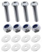 Kit: 4x Screws M8x65 + 4x Lock Nuts M8 + 8x Washers Ø8.4/40x2