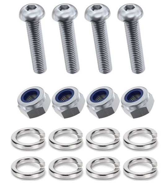 Kit: 4x Screws M8x65 + 4x Lock Nuts M8 + 8x Spring Washers Ø8.1/16x2