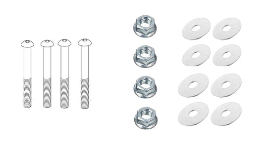 4x 10075380 - 4x 114254 - 8x 10082200 - SCREWS NUT WASHER IKEA