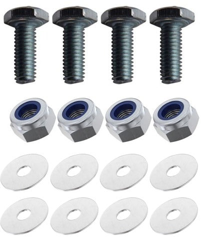 Kit: 4x Screws M8x10 + 4x Lock Nuts M8 + 8x Washers Ø8.4/40x2