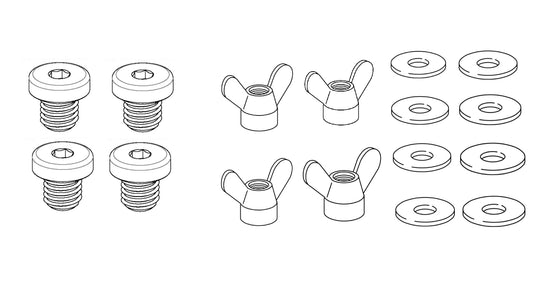 4x 10077368 - 4x 106718 - 8x 114579 -  SCREW Washer Nut Wing IKEA