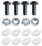 Kit: 4x Screws M8x10 + 4x Lock Nuts M8 with Serrated Flange + 8x Washers Ø8.4/40x2