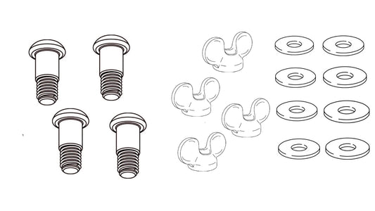 4x 10078097 - 4x 158457 - 8x 114579 - SCREW NUT WING  Washer IKEA