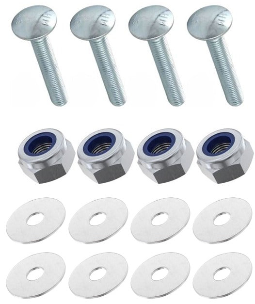 Kit: 4x Screws M8x40 + 4x Lock Nuts M8 + 8x Washers Ø8.4/40x2